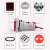 ولتمتر و آمپرمتر چراغ سیگنالی AC500V-100A زرد مربعی مدل AD16-22FVA - Image 4